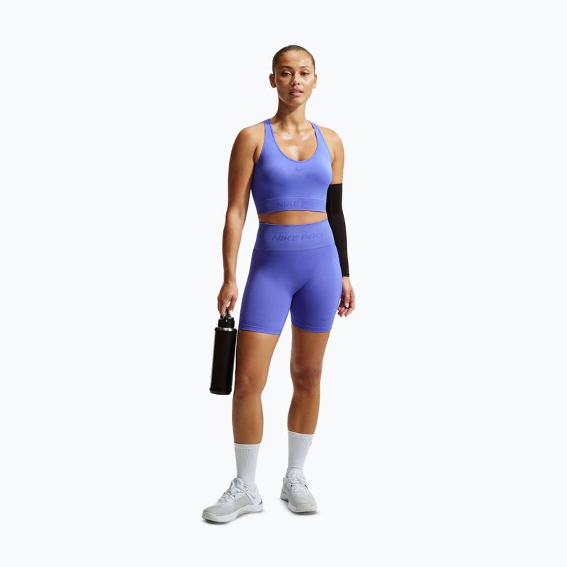 Damen-Shorts Nike Pro Seamless High-Waisted Biker 5" sapphire 2