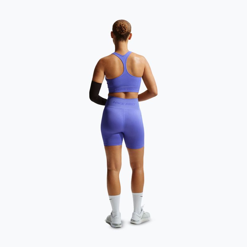 Damen-Shorts Nike Pro Seamless High-Waisted Biker 5" sapphire 3