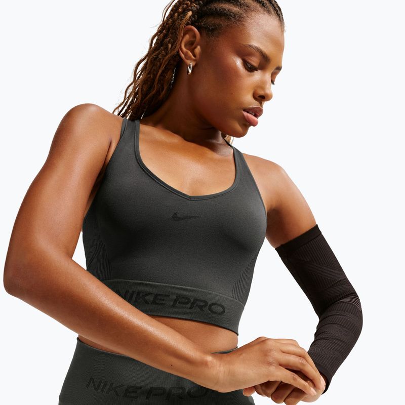 Damen-T-Shirt Nike Pro Seamless Dri-Fit Cropped dark 4