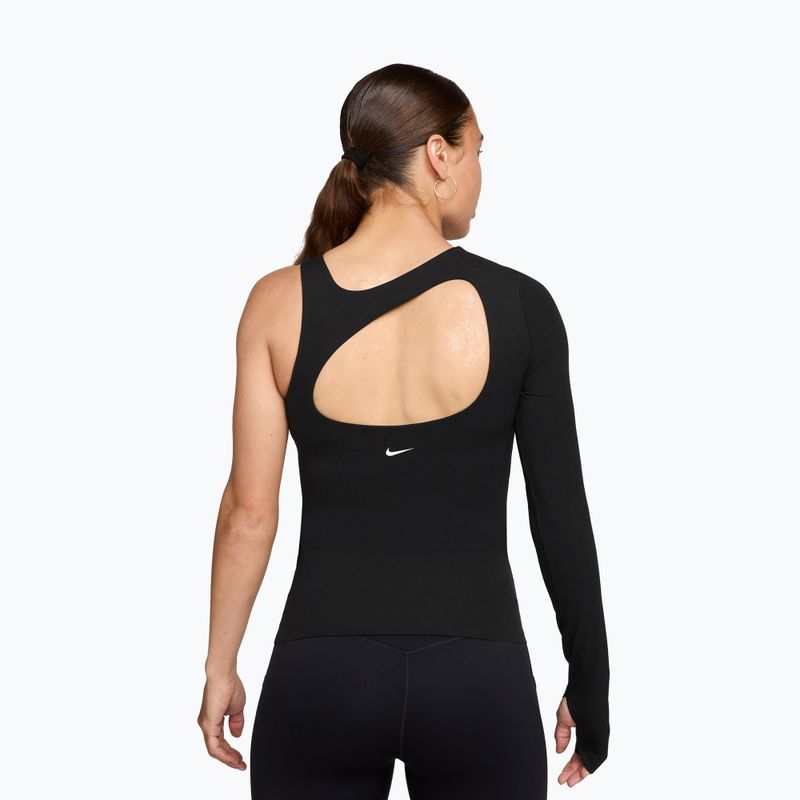 Damen-Trainingsshirt Nike Zenvy Dri-Fit One Sleeve Top black/white/cool grey 2