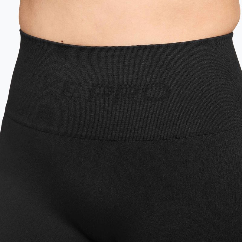 Damen-Biker-Shorts Nike Pro Seamless High-Waisted Biker 5" black 4