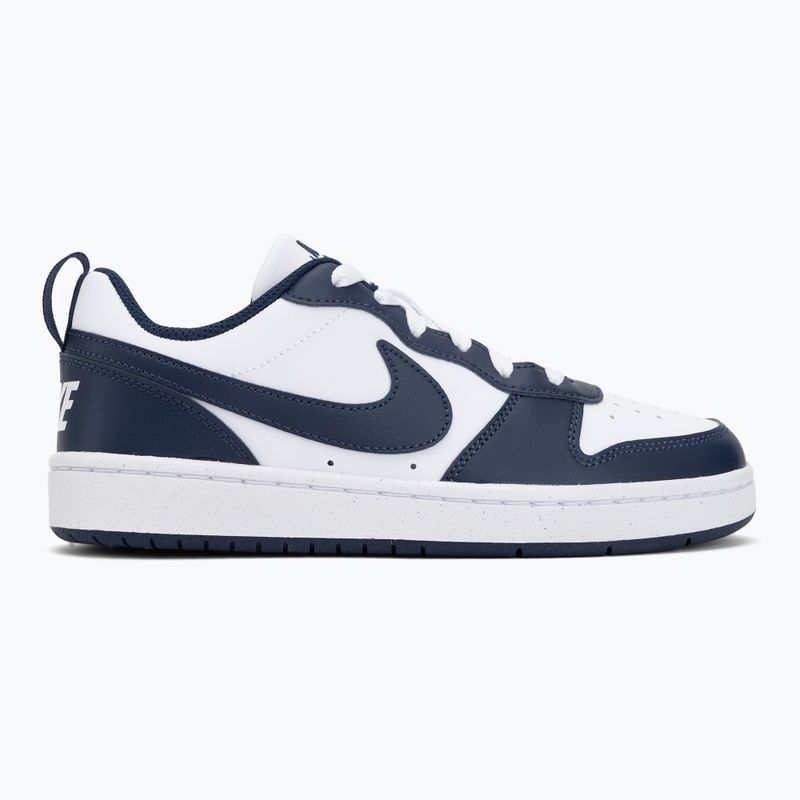 Kinder Sneaker Nike Court Borough Low Next Bloom white/white/midnight navy 2
