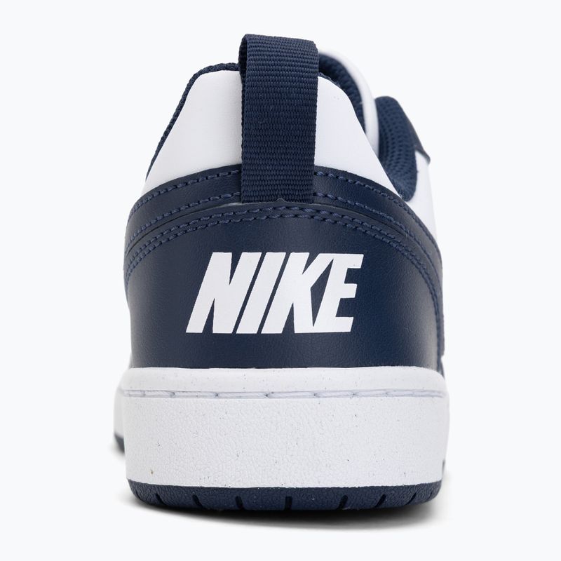 Kinder Sneaker Nike Court Borough Low Next Bloom white/white/midnight navy 6