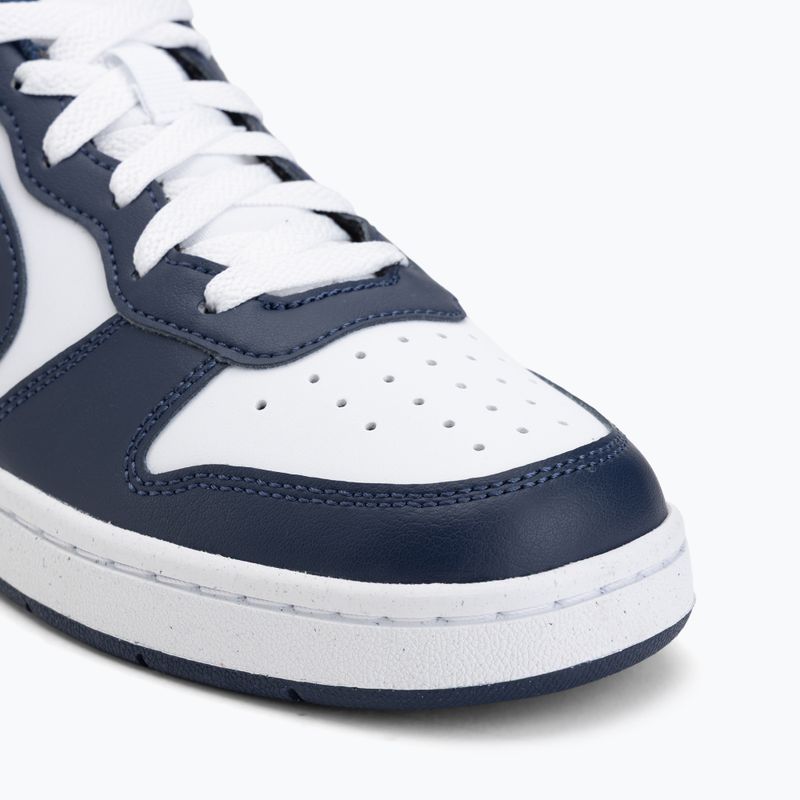 Schuhe Nike Court Borough Low Next Bloom white/white/midnight navy 7