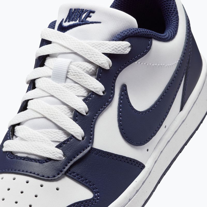 Schuhe Nike Court Borough Low Next Bloom white/white/midnight navy 8