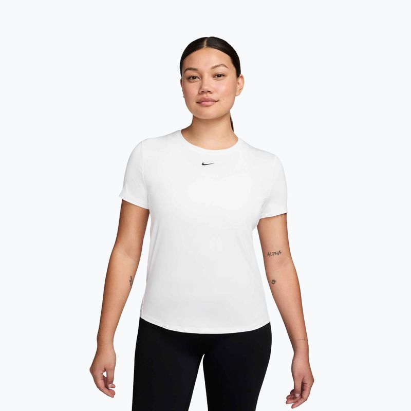 Damen-T-Shirt Nike One Classic Dri-Fit white/black