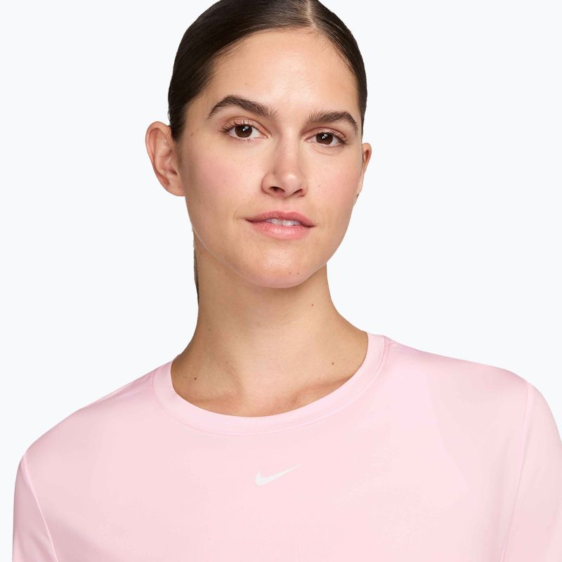 Damen-T-Shirt Nike One Classic Dri-Fit pink foam/white 3