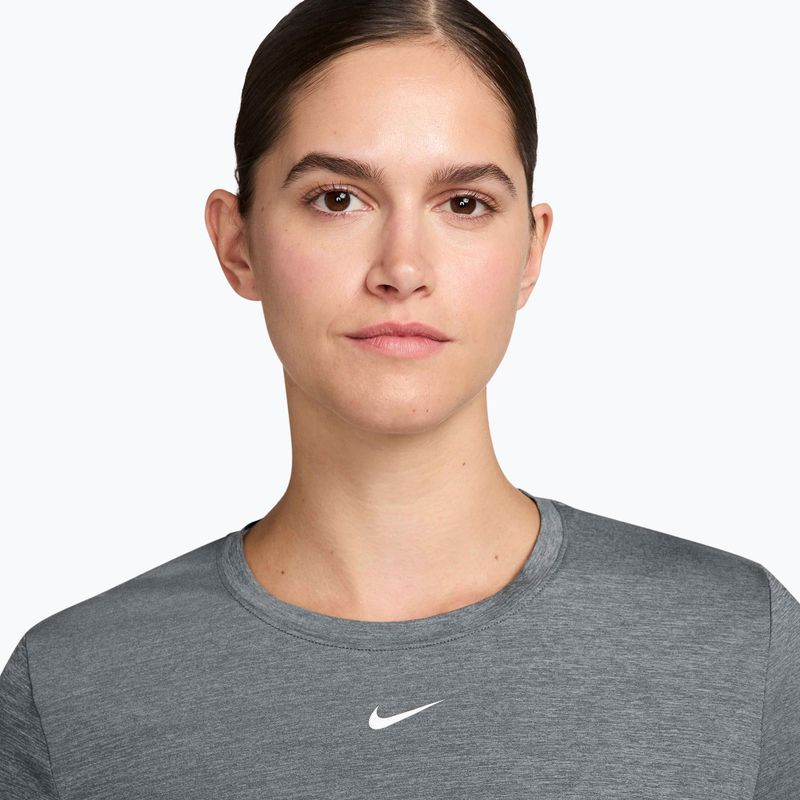 Damen-T-Shirt Nike One Classic Dri-Fit smoke grey/heather/white 3