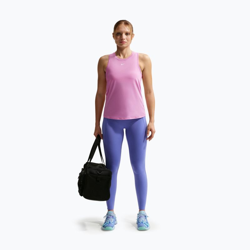 Damen-Trainingsshirt Nike One Classic Dri-Fit light magenta/white 2