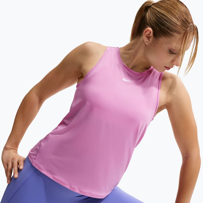 Damen-Trainingsshirt Nike One Classic Dri-Fit light magenta/white 4