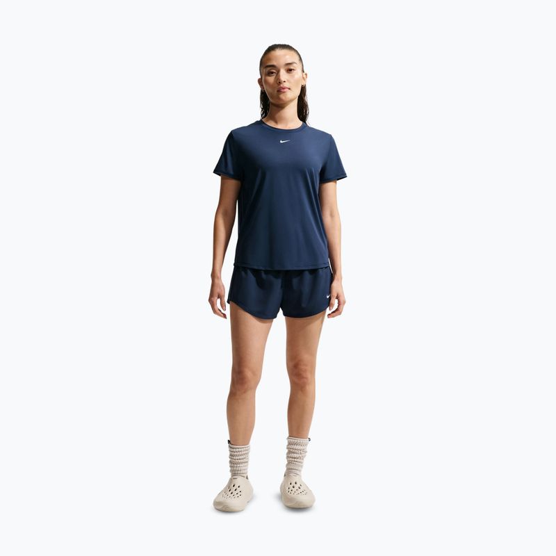 Damen-Trainingsshirt Nike One Classic midnight navy/white 2