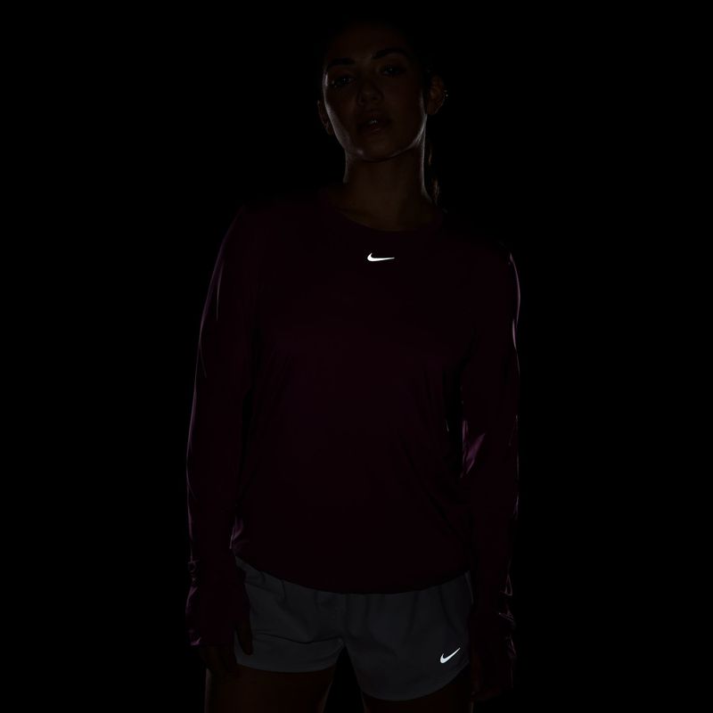 Trainings-Langarmshirt Nike One Classic Dri-Fit light magenta/white 4