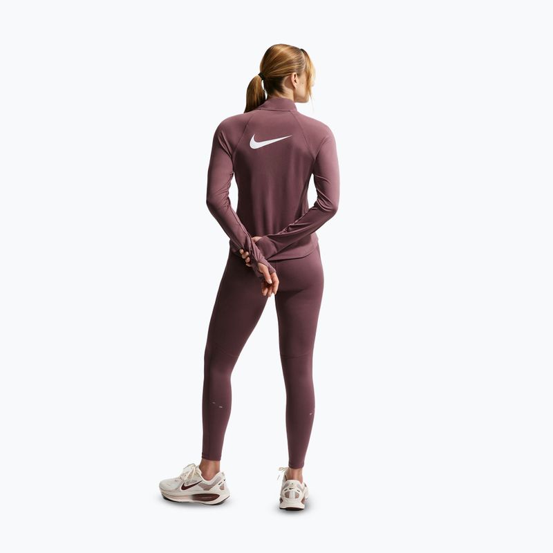 Damen-Laufoberteil Nike Tempo Swoosh Run Dri-Fit 1/4-Zip tattoo/white 3