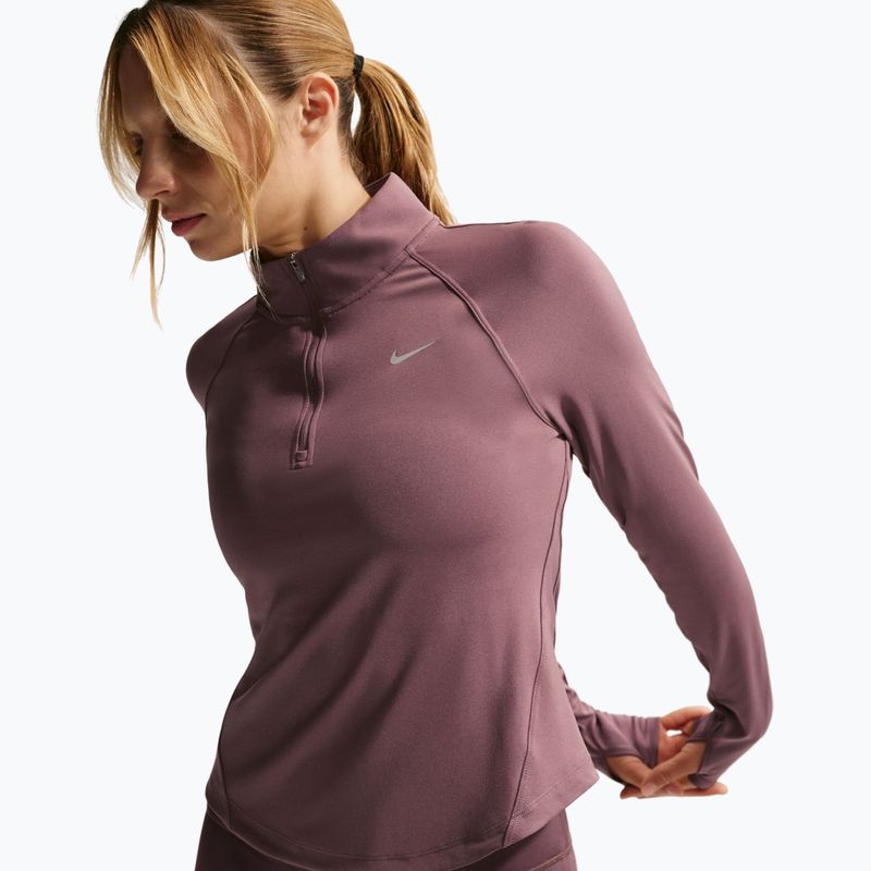 Damen-Laufoberteil Nike Tempo Swoosh Run Dri-Fit 1/4-Zip tattoo/white 4