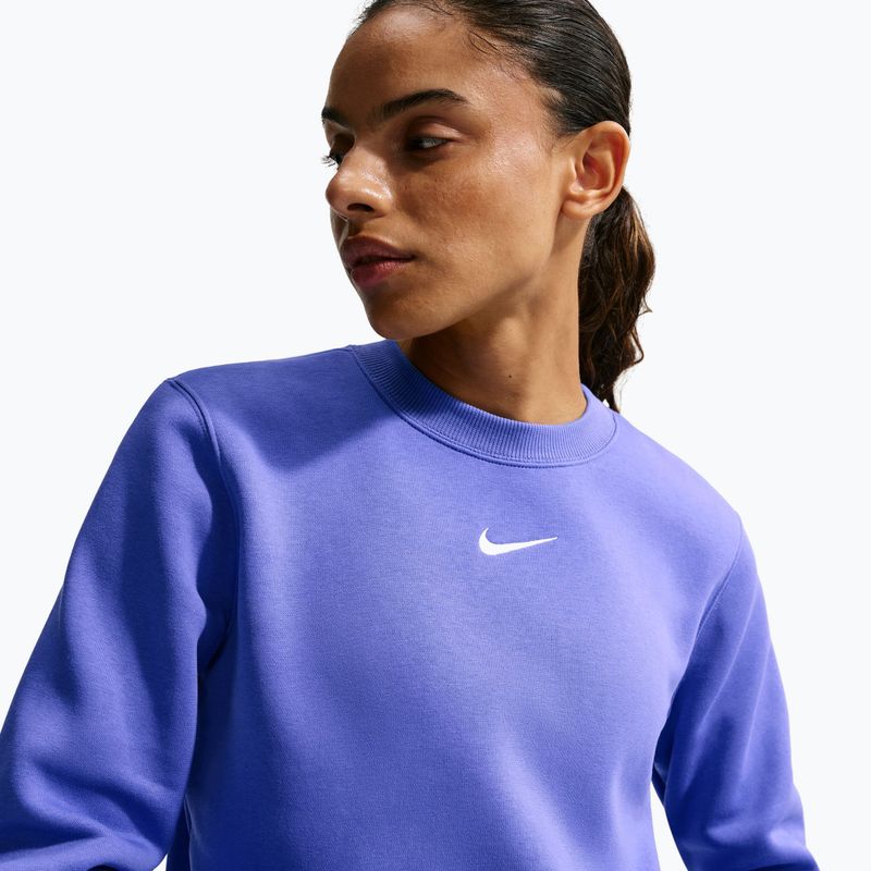 Damen Sweatshirt Nike Sportswear Phoenix Fleece Crewneck light medium blue/sail 5