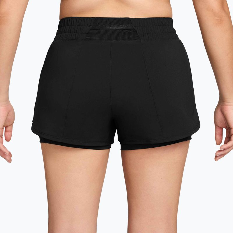 Damen-Laufshorts Nike One Dri-FIT 2IN1 black/white 2