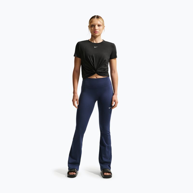 Damen-T-Shirt Nike One Classic Twist Dri-Fit black/white 2