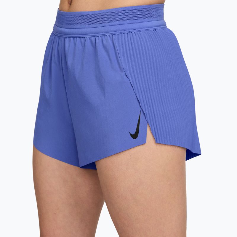 Damen-Laufshorts Nike AeroSwift Dri-Fit ADV Mid-Rise 3" sapphire/black/white/black 3