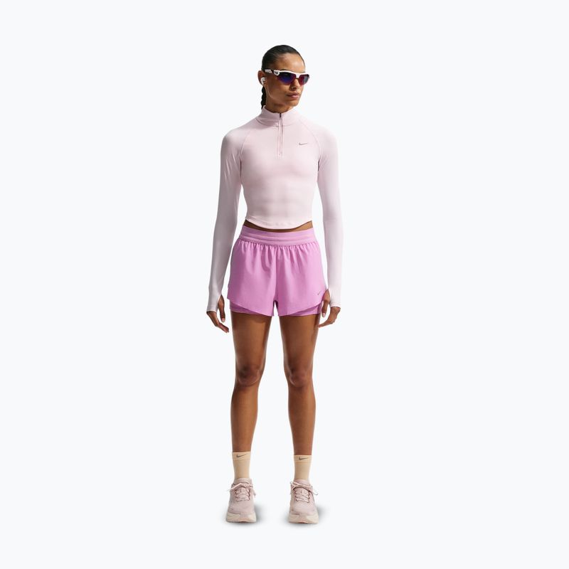 Damen-Laufshorts Nike Swift Mid-Rise 2in1 light magenta/light magenta 2