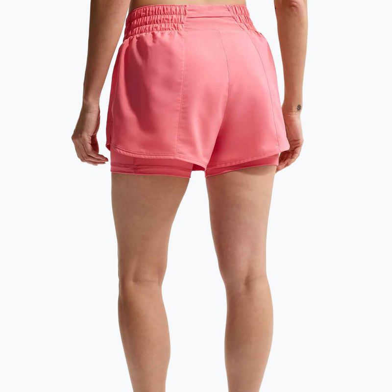 Laufshorts Damen Nike One Dri-FIT 2IN1 sea coral/white 5