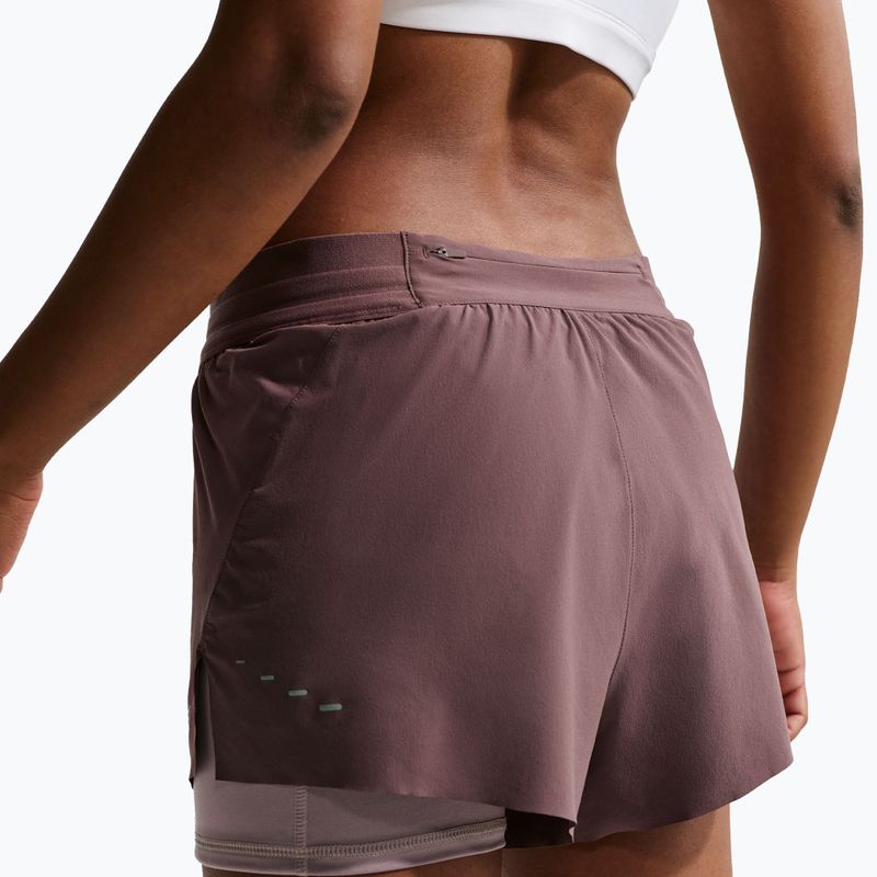 Damen-Laufshorts Nike Swift Mid-Rise 2in1 tattoo/light violet ore 5