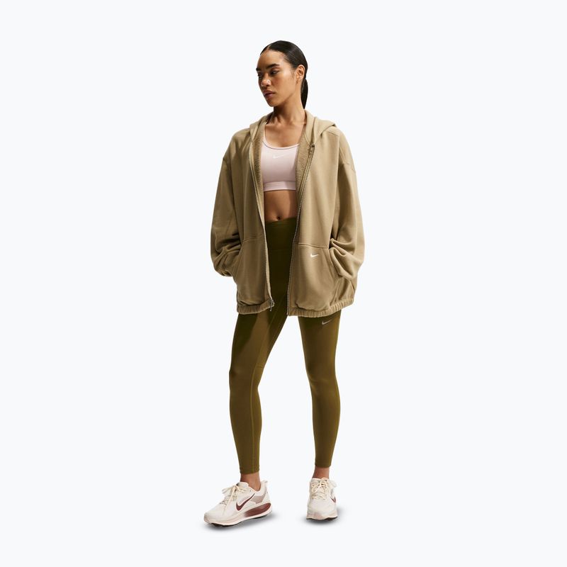 Damen-Laufleggings Nike Tempo High-Waisted 7/8 Olive Flak 2