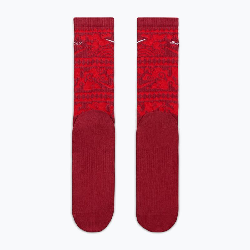 Socken Nike Everyday Plus Cushioned Crew team crimson/metallic silver 3