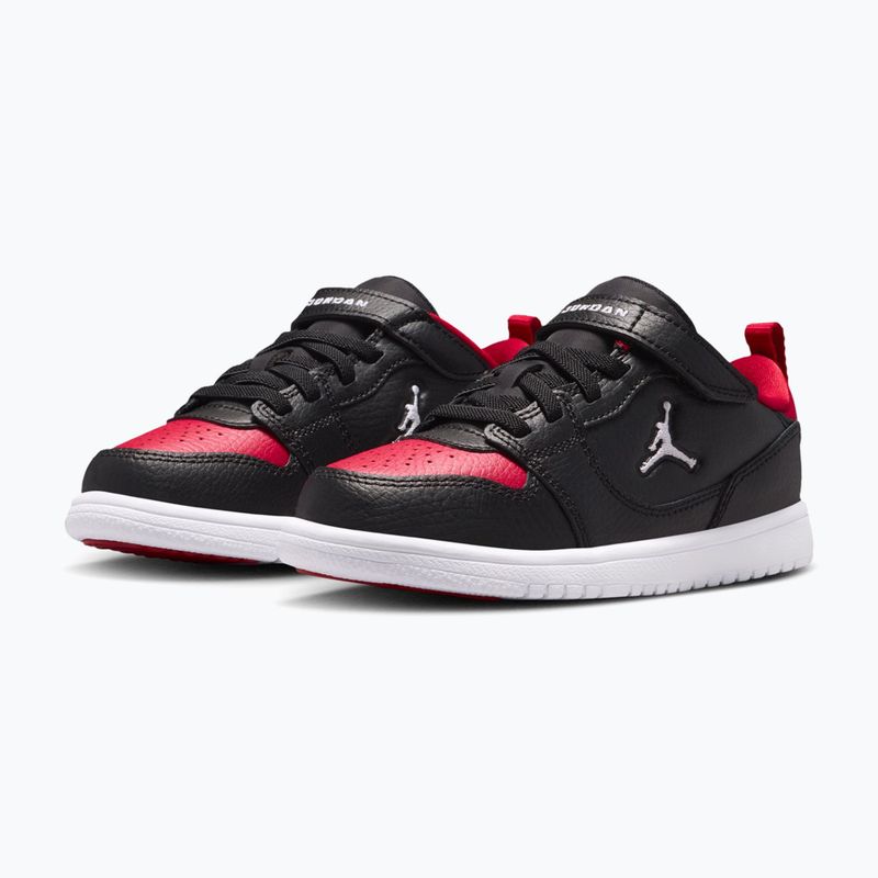Kinderschuhe Nike Jordan Court Connect Low black/gym red/white 3