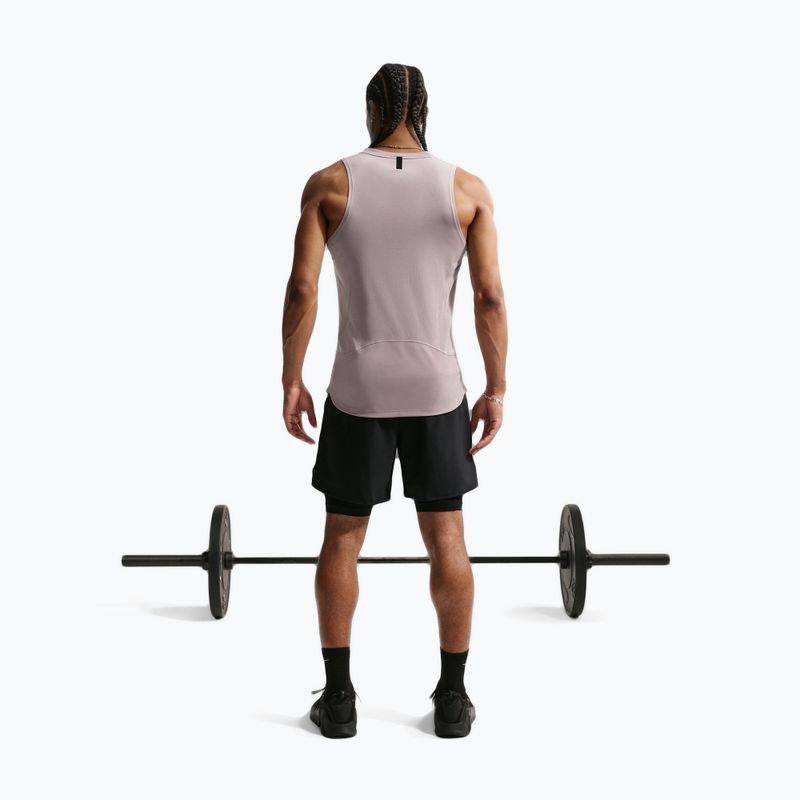 Trainings-T-Shirt Herren Nike Pro Training Dri-Fit light violet ore/black 3
