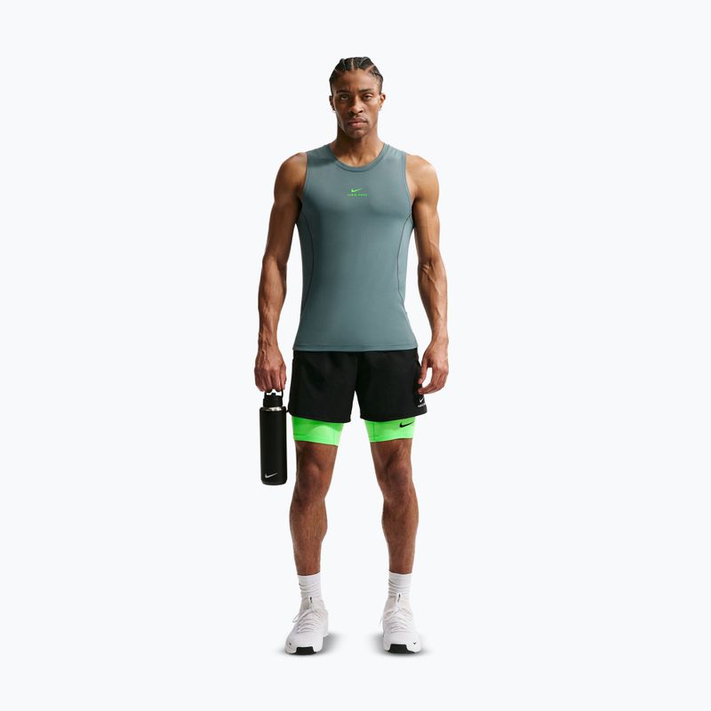 Herren-Trainingsshorts Nike Pro Dri-Fit Fitness Long green strike/black 2