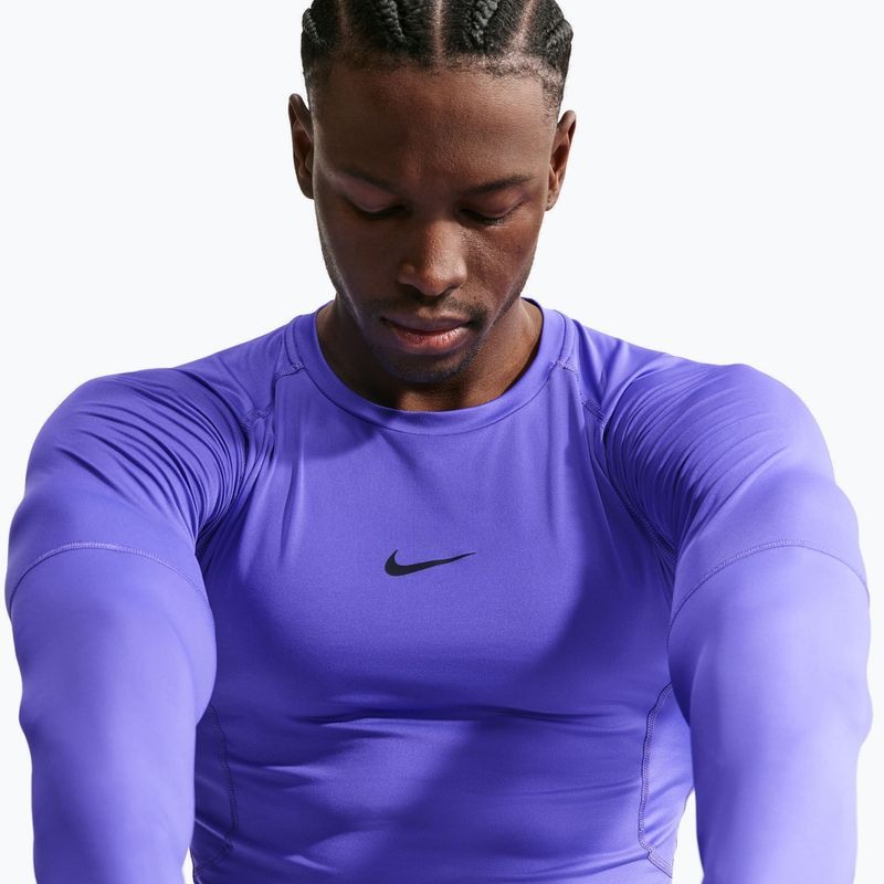 Herren-Trainingslangarmshirt Nike Pro Dri-Fit Tight Fitness persian violet/black 5