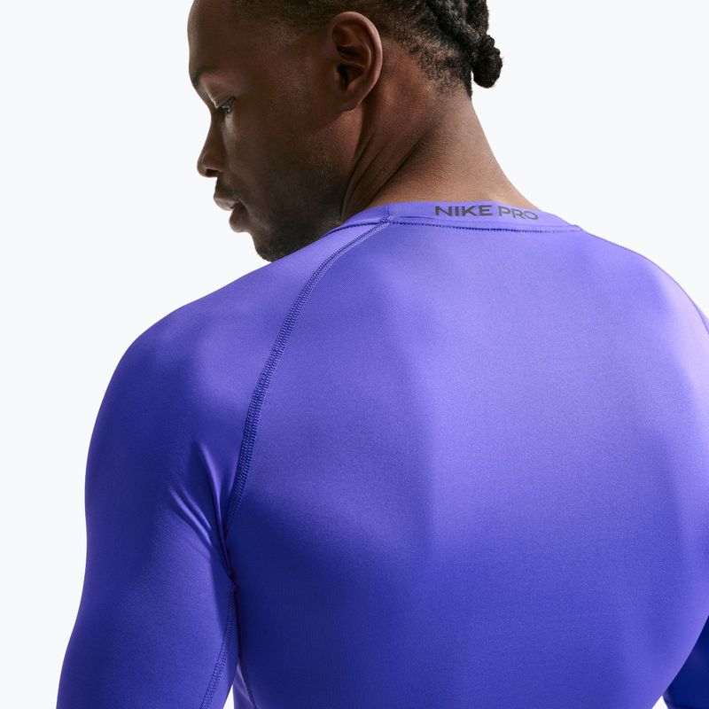 Herren-Trainingslangarmshirt Nike Pro Dri-Fit Tight Fitness persian violet/black 6