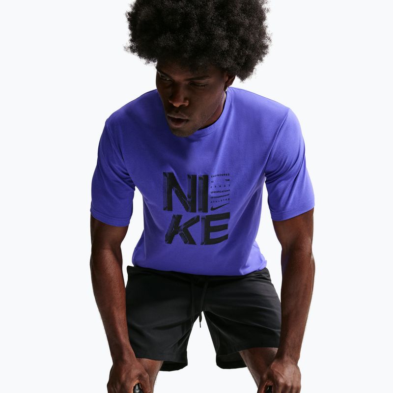 Trainings-T-Shirt Herren Nike Hyverse Dri-Fit Persian violet/black 4