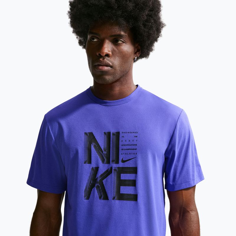 Trainings-T-Shirt Herren Nike Hyverse Dri-Fit Persian violet/black 5