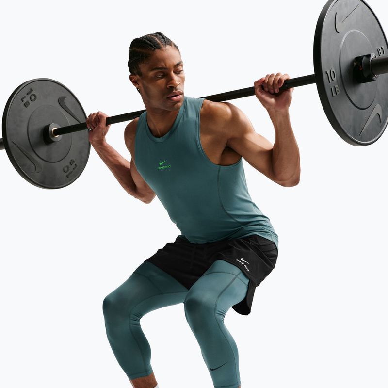 Herren-Trainingsleggings Nike Pro Dri-Fit 3/4 Tight Fitness mineral slate/black 6