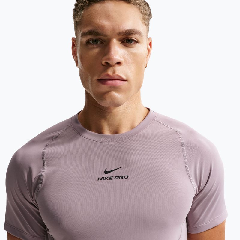 Trainings-T-Shirt Herren Nike Pro Training Dri-Fit light violet ore/black 5