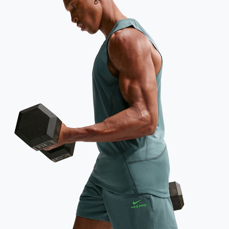 Herren-Shorts Nike Pro Training Dri-Fit 6" mineral slate/green strike 6