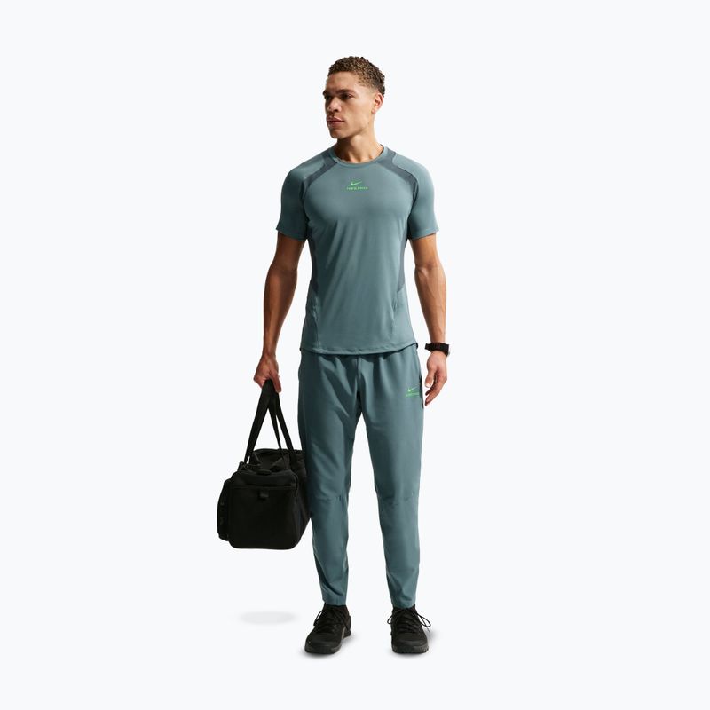 Trainings-T-Shirt Herren Nike Pro Training Dri-Fit mineral slate/faded spruce/green strike 2