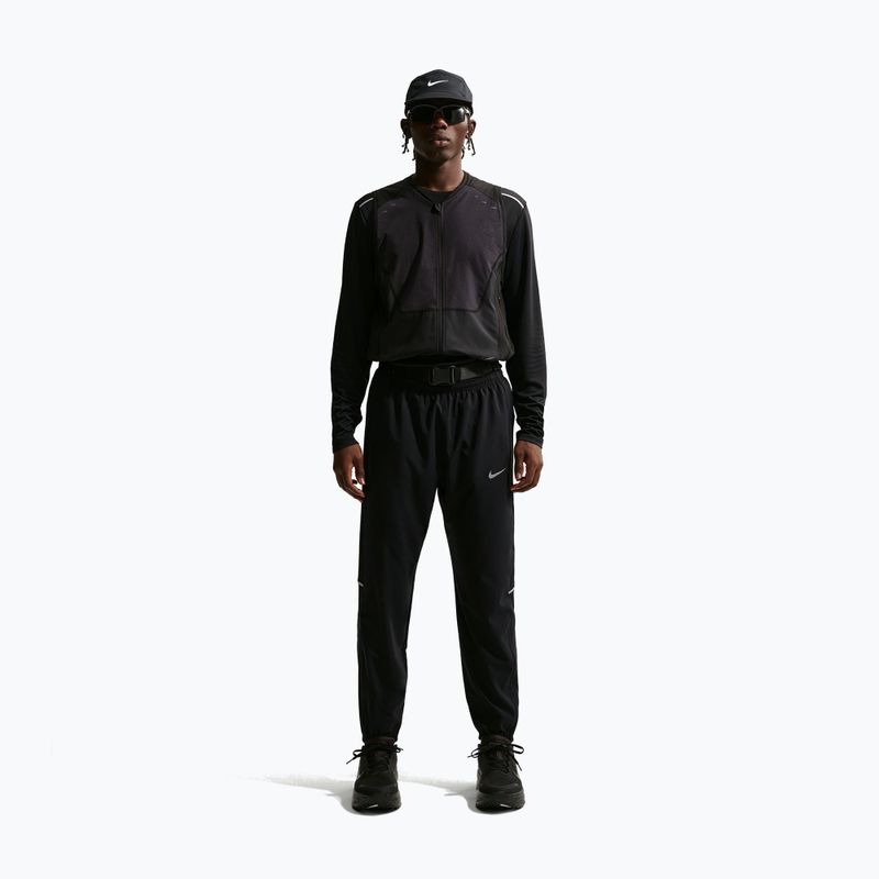 Herrenlaufhose Nike Miler Dri-Fit Woven black/black 2