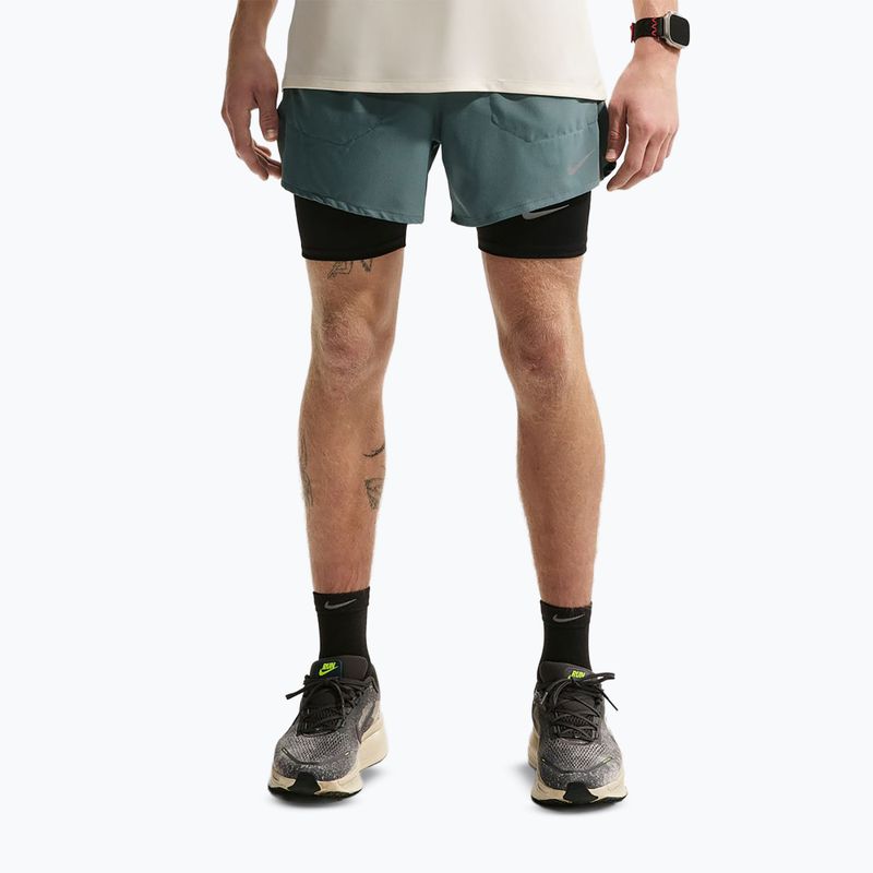 Herren-Shorts Nike Stride Dri-Fit Brief-Lined 5" mineral slate