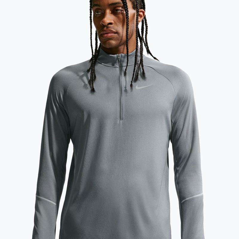 Laufsweatshirt für Herren Nike Miler Dri-Fit UV 1/2 Zip smoke grey 5