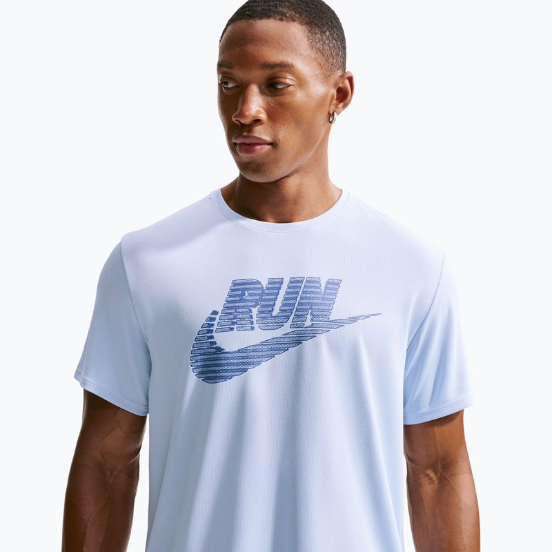 Herren-Laufshirt Nike Miler Dri-Fit UV hydrogen blue/lapis 5