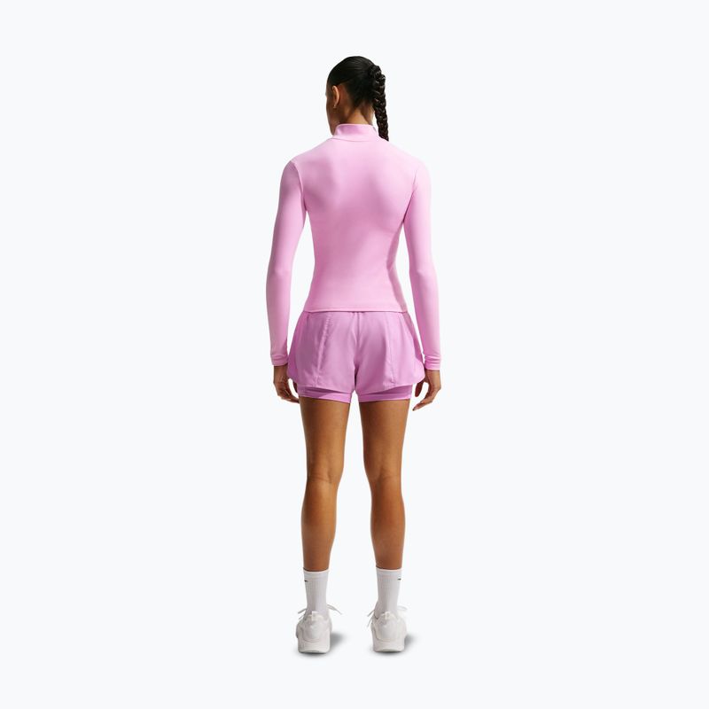 Damen-Laufshorts Nike One Dri-FIT 2IN1 light magenta/white 3