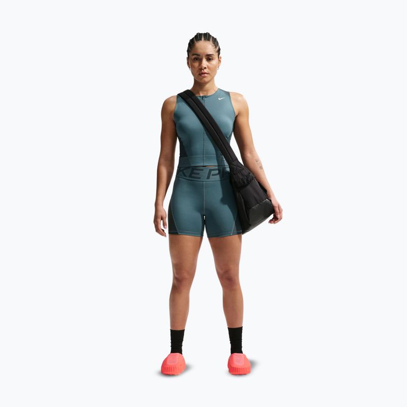 Damen-Shorts Nike Pro Sculpt High Waisted 5" Biker mineral slate/faded spruce/white 2