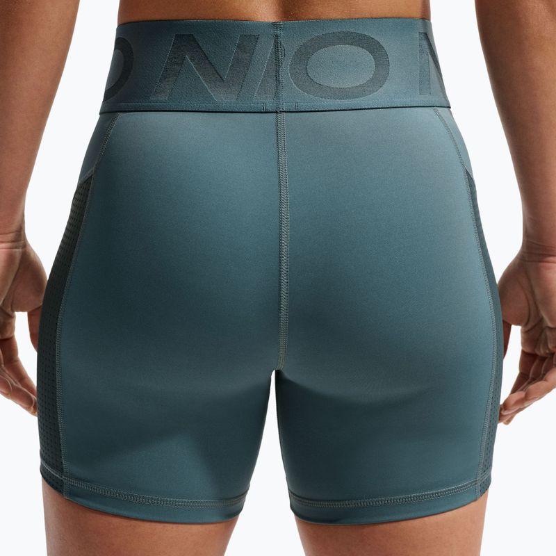 Damen-Shorts Nike Pro Sculpt High Waisted 5" Biker mineral slate/faded spruce/white 5