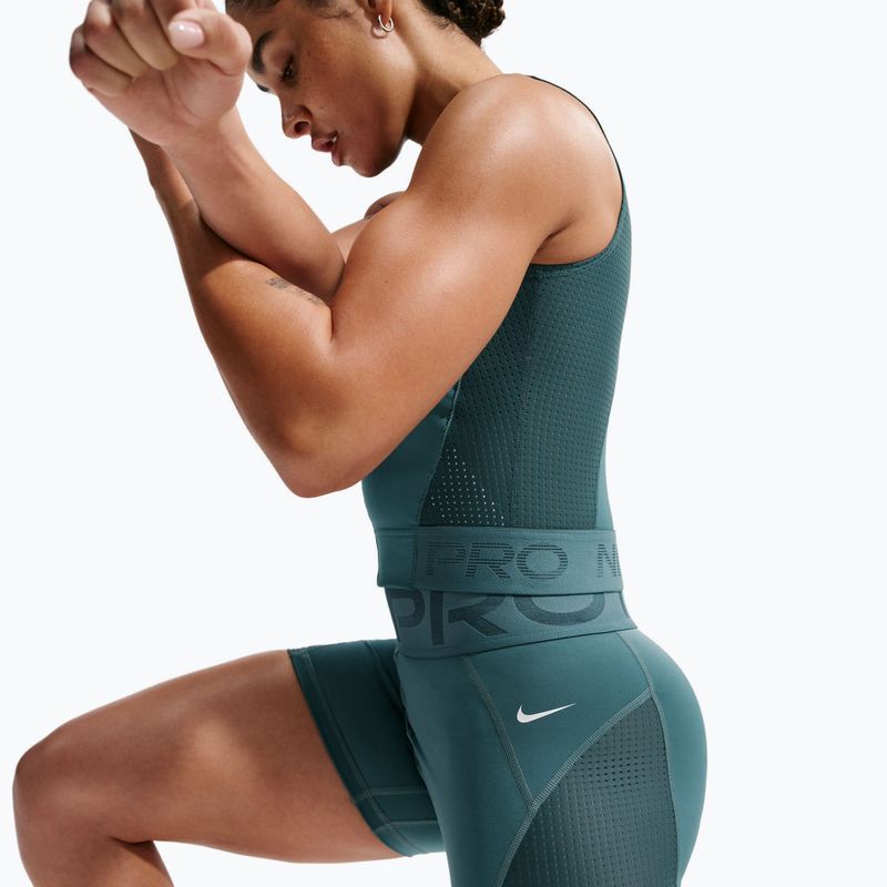 Damen-Shorts Nike Pro Sculpt High Waisted 5" Biker mineral slate/faded spruce/white 6