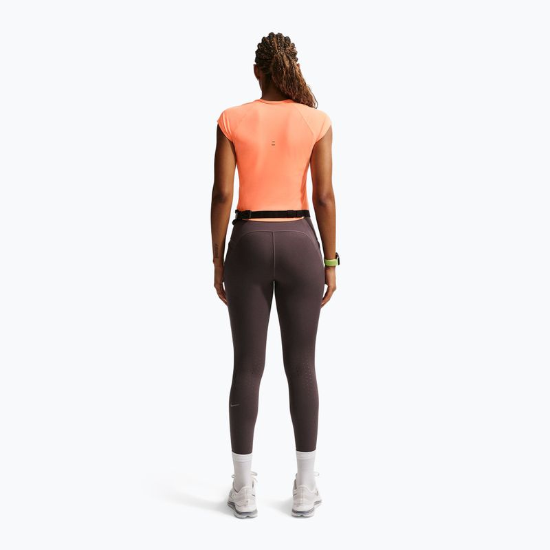 Damen-Laufshirt Nike Swoosh Run Dri-Fit orange pulse/photon dust/white 3