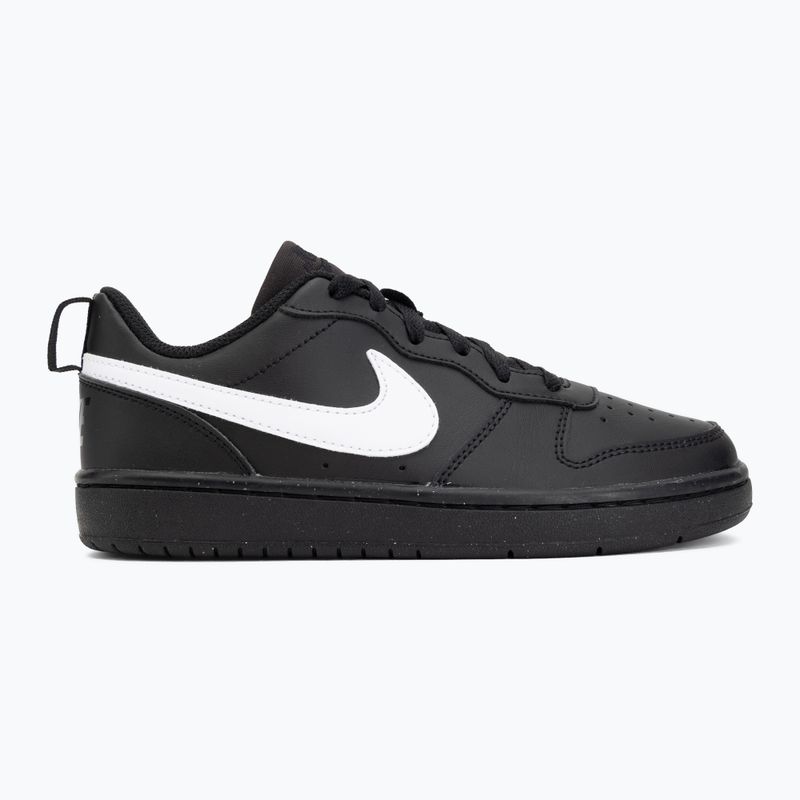 Schuhe Nike Court Borough Low Recraft schwarz/schwarz/weiß 2