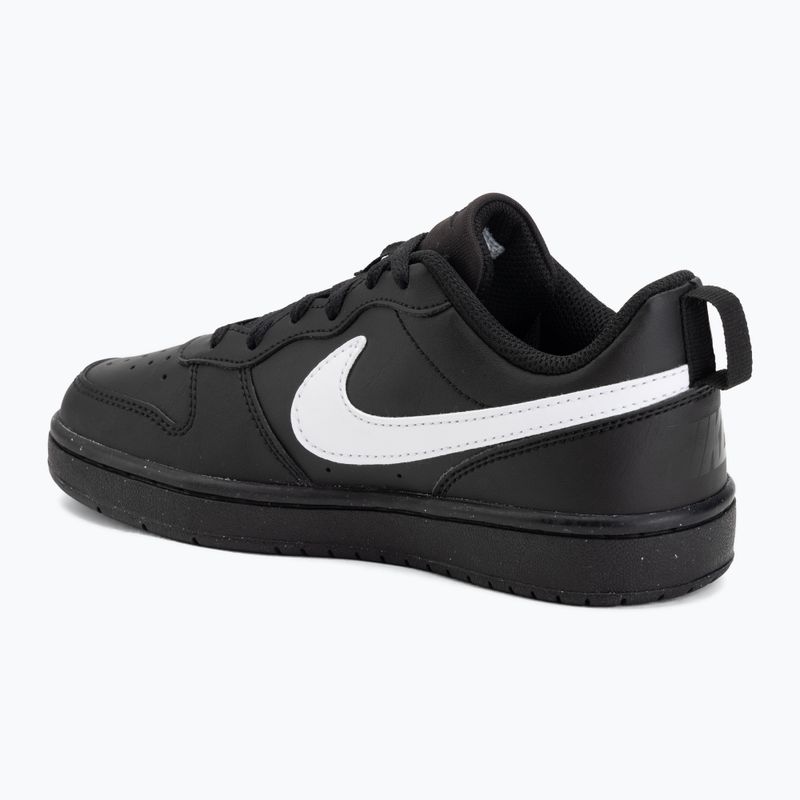 Schuhe Nike Court Borough Low Recraft schwarz/schwarz/weiß 3