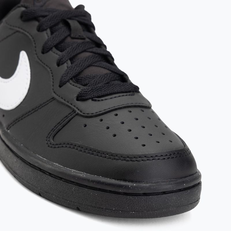 Schuhe Nike Court Borough Low Recraft schwarz/schwarz/weiß 7